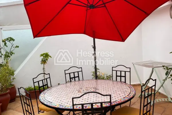 Beautiful furnished apartment with terrace in Hassan