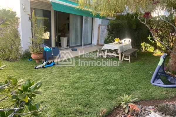 Garden floor for rent EMPTY in PRESTIGIA Bouskoura
