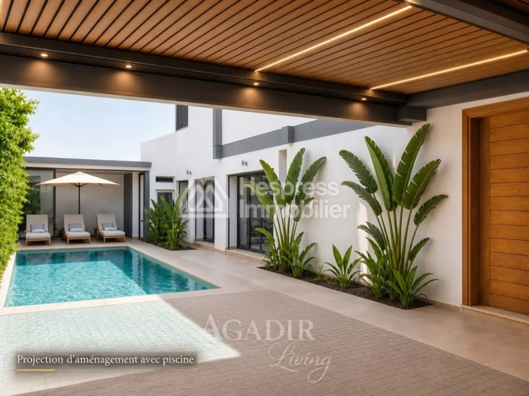 Modern Villa For Sale in Cité Suisse Agadir
