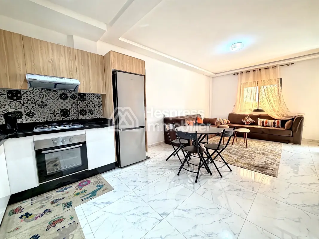 For rent on a medium-term basis: Apartment at Aourir with pool view. Utilities included.