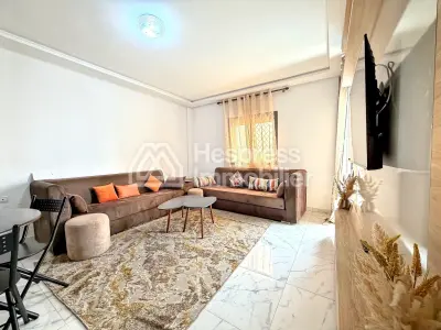 For rent on a medium-term basis: Apartment at Aourir with pool view. Utilities included.