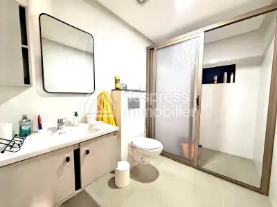 Beachfront apartment in Aourir with swimming pool. Mid-term rental.