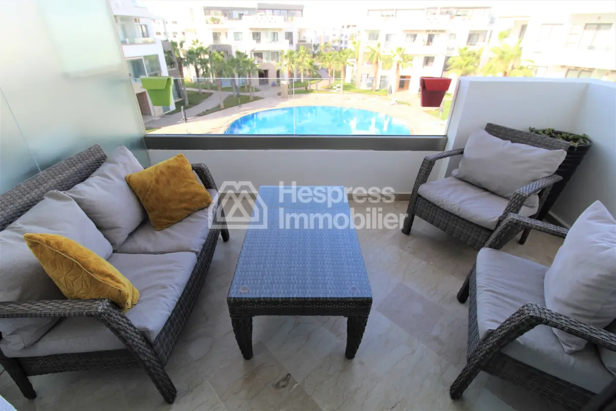2-bedroom apartment at Founty , Agadir with pool view and close to the beach