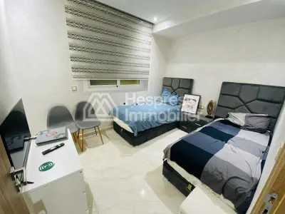 Beautiful furnished apartment for sale in a gated residential complex with communal pool in El Ghandouri Malabata