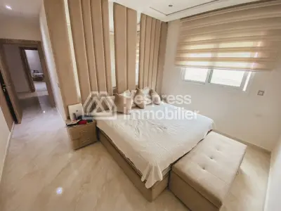 Beautiful furnished apartment for sale in a gated residential complex with communal pool in El Ghandouri Malabata