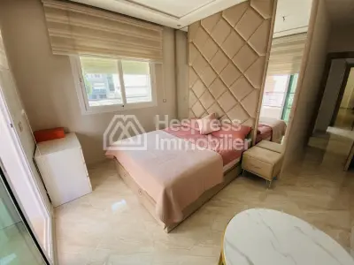 Beautiful furnished apartment for sale in a gated residential complex with communal pool in El Ghandouri Malabata