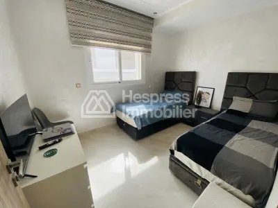 Beautiful furnished apartment for sale in a gated residential complex with communal pool in El Ghandouri Malabata