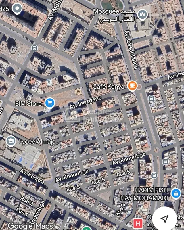 Terrain 341m2 pour villa Hay Mohammadi
