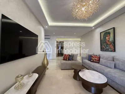 **Appartement meublé à louer – Longue durée \| Camp El Ghoul – Victor Hugo, Marrakech**