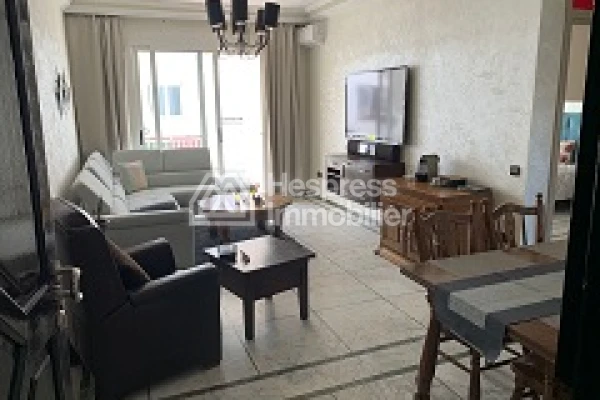 Furnished 90m² apartment for rent, 2 bedrooms in Casablanca