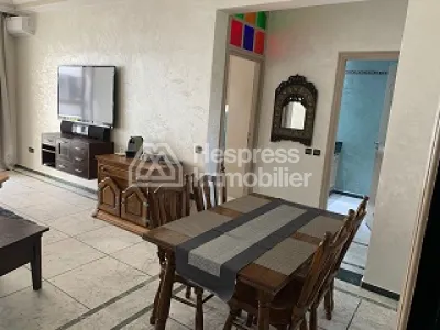 Furnished 90m² apartment for rent, 2 bedrooms in Casablanca