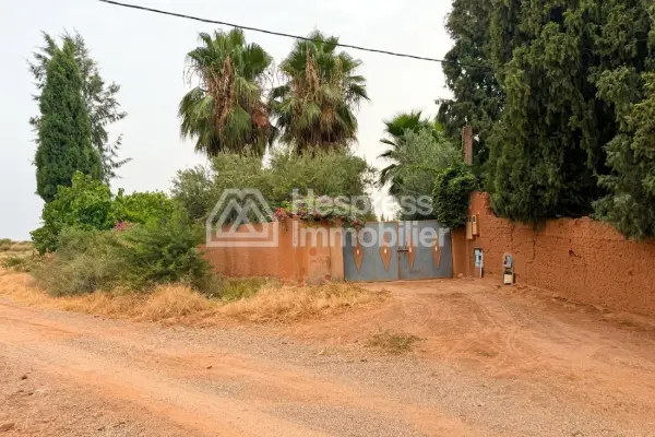 Terrain 2000 m² 20 min de Marrakech Vue Atlas