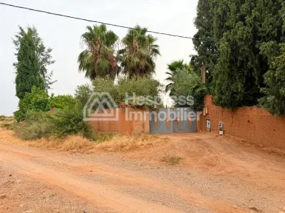 Terrain 2000 m² 20 min de Marrakech Vue Atlas