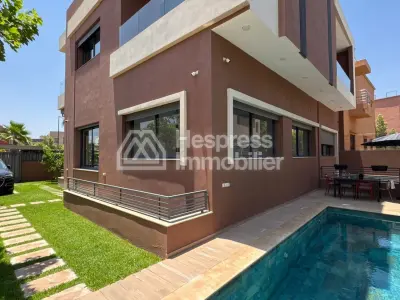 Modern house with pool and garden, Targa, Marrakech