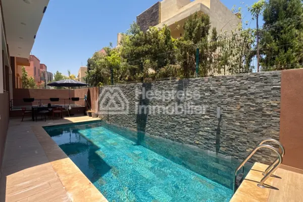 Modern house with pool and garden, Targa, Marrakech
