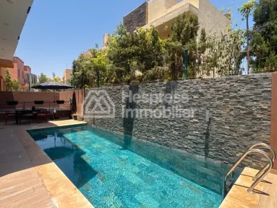 Modern house with pool and garden, Targa, Marrakech