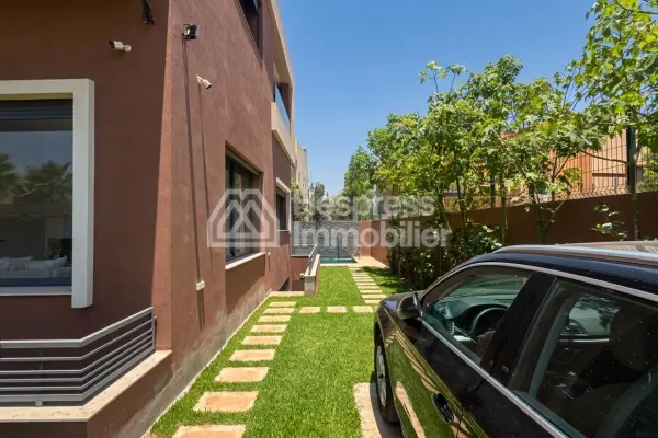 Modern house with pool and garden, Targa, Marrakech