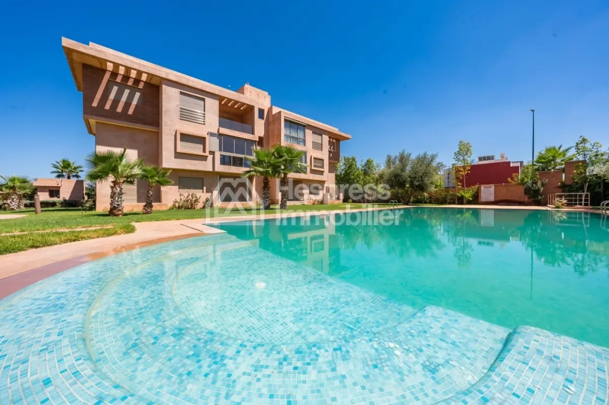 Furnished 2-bedroom apartment with pool view – Agdal