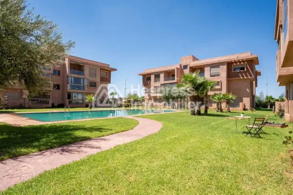Furnished 2-bedroom apartment with pool view – Agdal