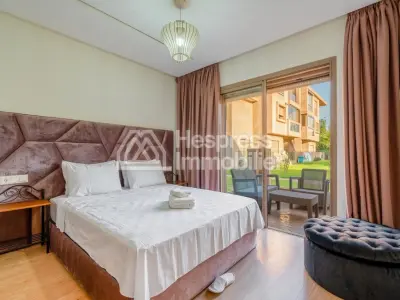 Furnished 2-bedroom apartment with pool view – Agdal