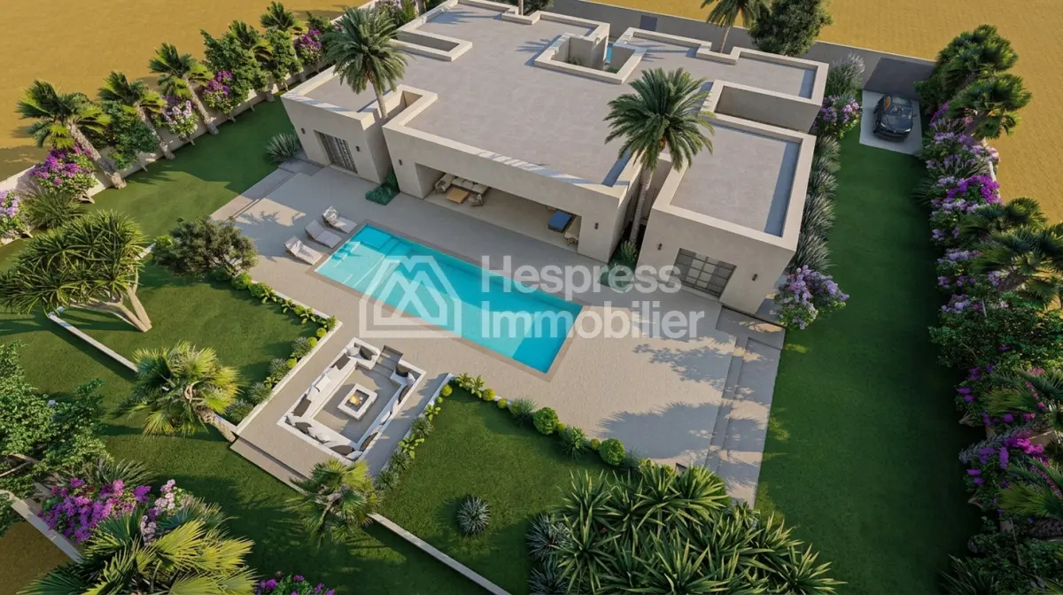 Exceptional new villa with 5 suites and 8 rooms