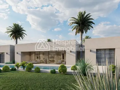 Exceptional new villa with 5 suites and 8 rooms