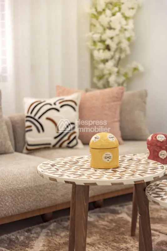 Furnished apartment for rent – Gueliz , Marrakech . 2 bedrooms, living room