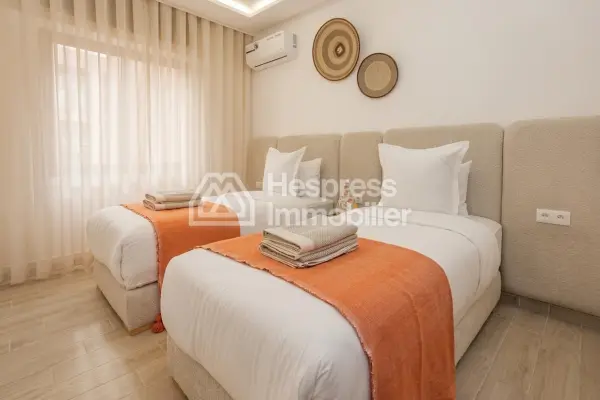 Furnished apartment for rent – Gueliz , Marrakech . 2 bedrooms, living room
