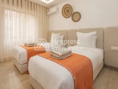 Furnished apartment for rent – Gueliz , Marrakech . 2 bedrooms, living room