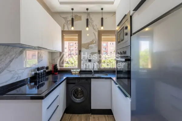 Superb apartment for rent in Guéliz, Boulevard Med 6. 3 comfortable rooms. Furnished.