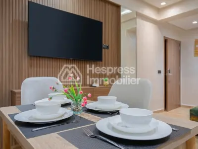 Superb apartment for rent in Guéliz, Boulevard Med 6. 3 comfortable rooms. Furnished.