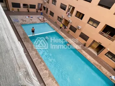 Appartement à louer à Guéliz. 3 chambres. Bien meublé