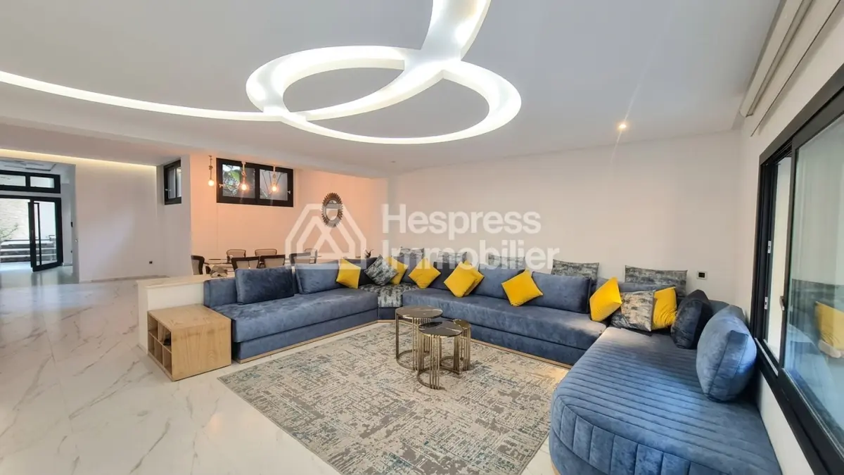 Appartement 2 chambres en Rez de Jardin de Villa à Louer – Résidence avec Piscine à Marrakech