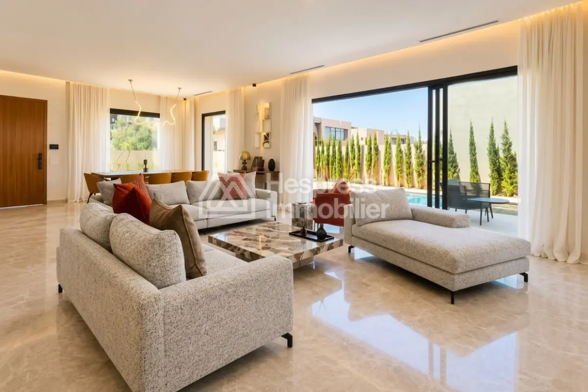 Villa de Luxe de 4 Suites avec Piscine à Louer – Résidence Akenza, Route de l'Ourika, Marrakech