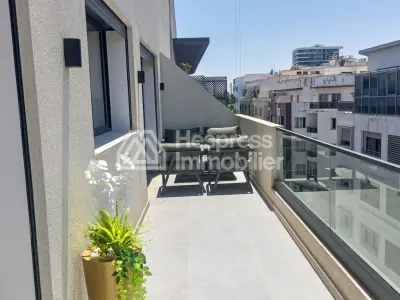 شقة فاخرة جديدة تمامًا ومفروشة بالكامل بمساحة 85 مترًا مربعًا للإيجار - منزل ريفي بريتوني، الدار البيضاء