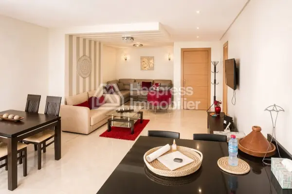 Appartement 2 chambres meublé haut standing de 78 m² à louer – Palmier, Casablanca