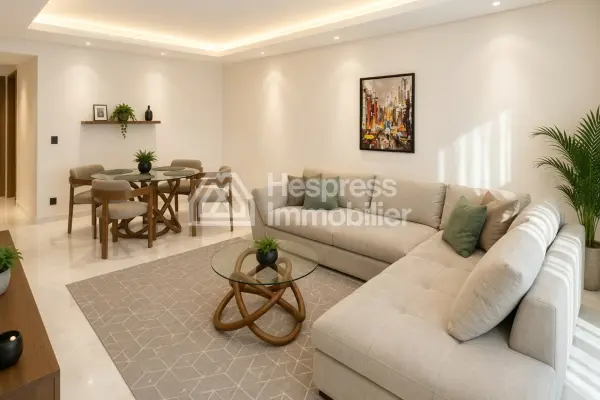 Location appartement 2 chambres meublé de 91 m² – Casablanca Finance City CFC