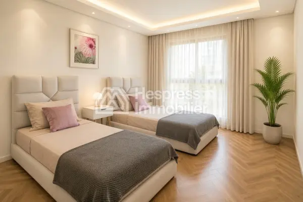 Location appartement 2 chambres meublé de 91 m² – Casablanca Finance City CFC