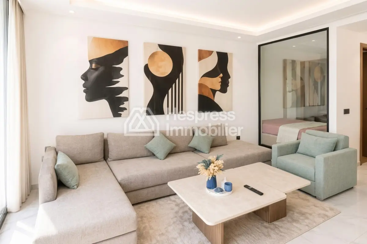 Location Studio neuf haut standing de 50 m² meublé – Maârif Extension, Casablanca