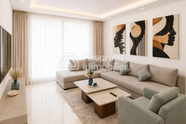 Location Studio neuf haut standing de 50 m² meublé – Maârif Extension, Casablanca
