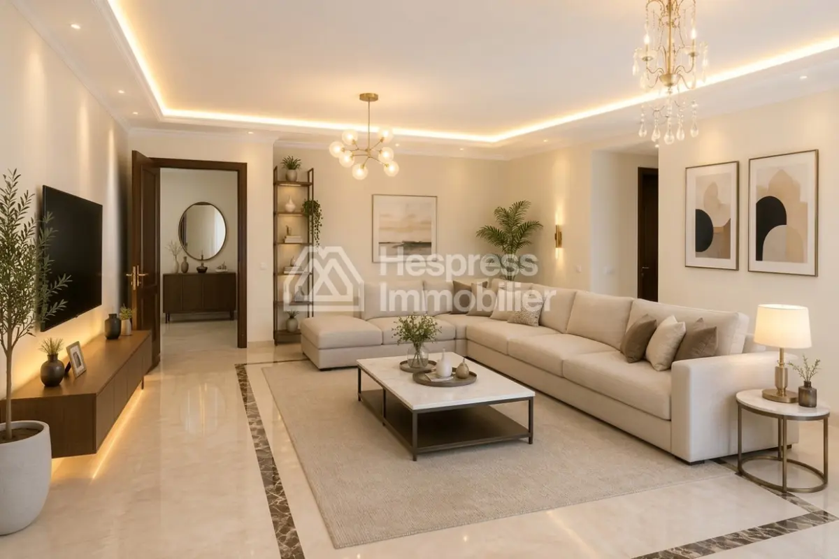 Location appartement non meublé de 97 m² avec grande terrasse – Val Fleuri, Casablanca