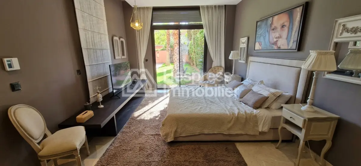 Beautiful villa for seasonal rental in Agdal. Total area 400 m². Well furnished.