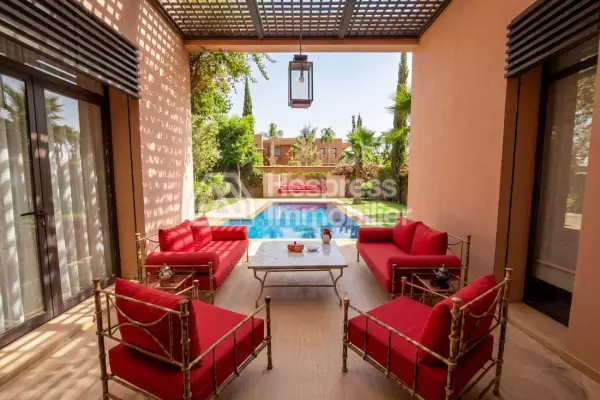 Beautiful villa for seasonal rental in Agdal. Total area 400 m². Well furnished.